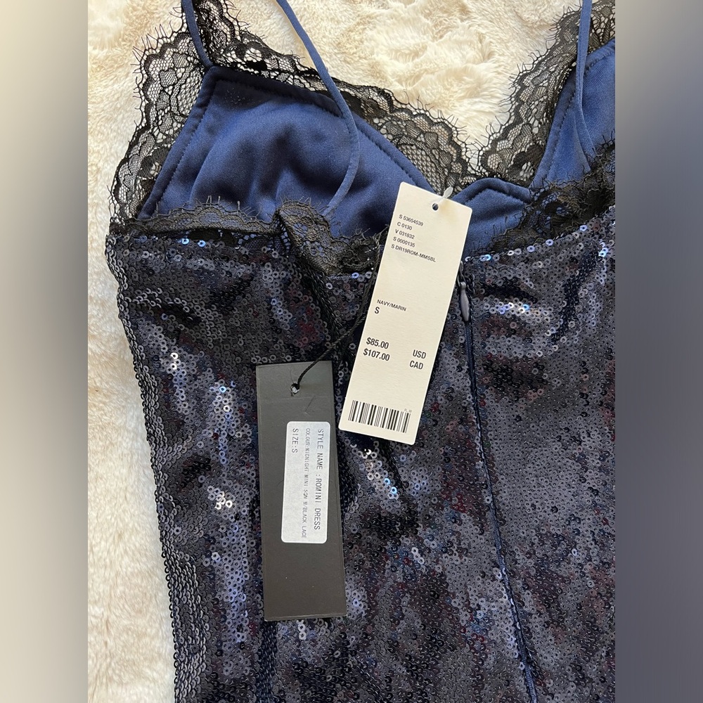 Urban Outfitters - mini dress - sequined/lace - never worn with tags on - Picture 4 of 5